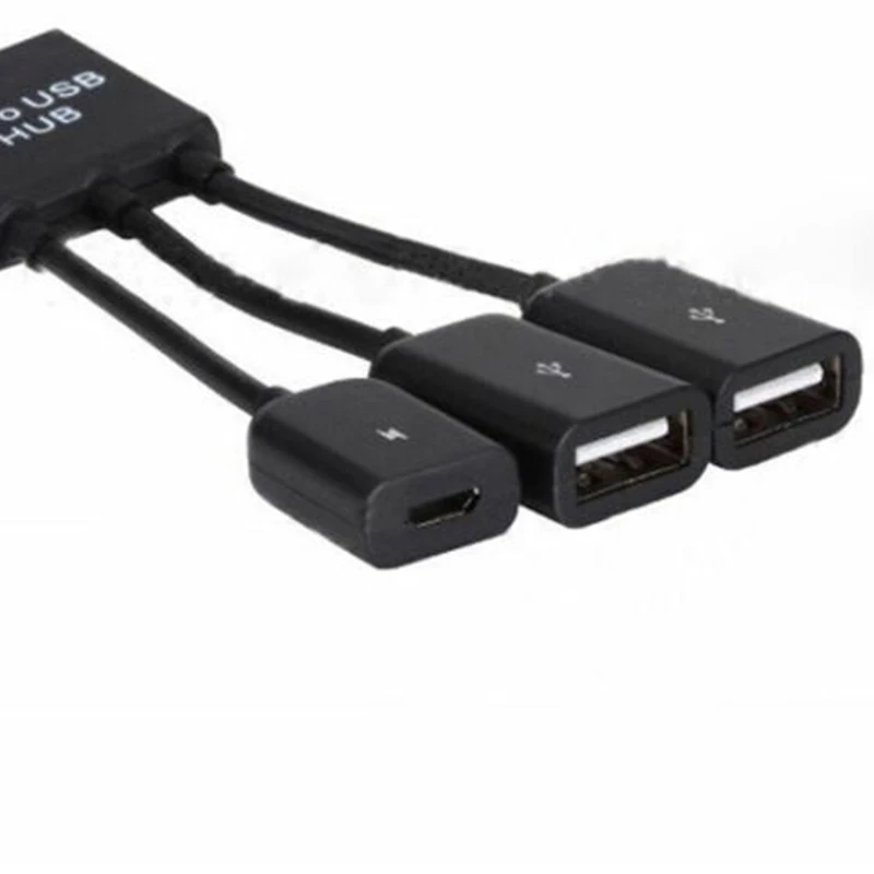 1 шт. 3 в 1 Micro USB 2,0 кабель адаптер Разъем питания зарядный концентратор для планшета