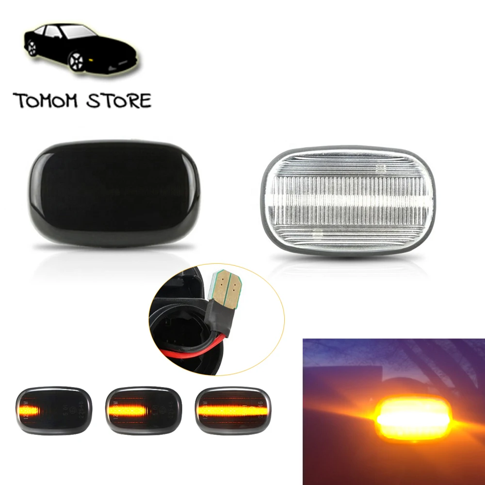 

Dynamic led side turn indicator signal lights for Toyota Vios Supra MK4 Starlet EP Runx Allex RAV 4 Prius NHW1 Paseo Previa