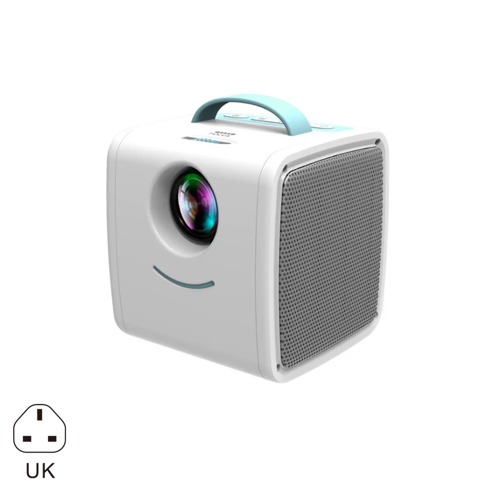 UK plug Бытовой мини-проектор HD 1080P портативный проектор для домашнего кинотеатра ING-SHIPPING - Цвет: UK plug