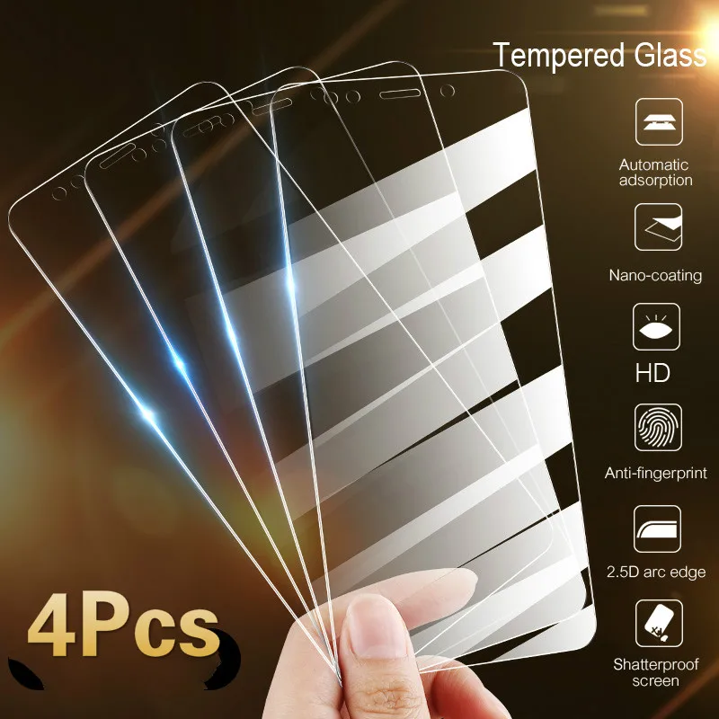 

4Pcs Screen Protector For Xiaomi Redmi K20 Note 7 6 5 Pro 5A 6A Tempered Glass Protective Glass For Redmi 7A GO K20 5 Plus Glass