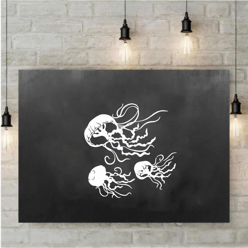 Jellyfish Art Sea Ocean Animal For Living Room Wall Decoration Murals