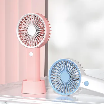 

New Silent USB Rechargeable Portable Desktop Low Noise Colorful Portable Multi-function Mini Fan Handheld Mini Pocket Fan