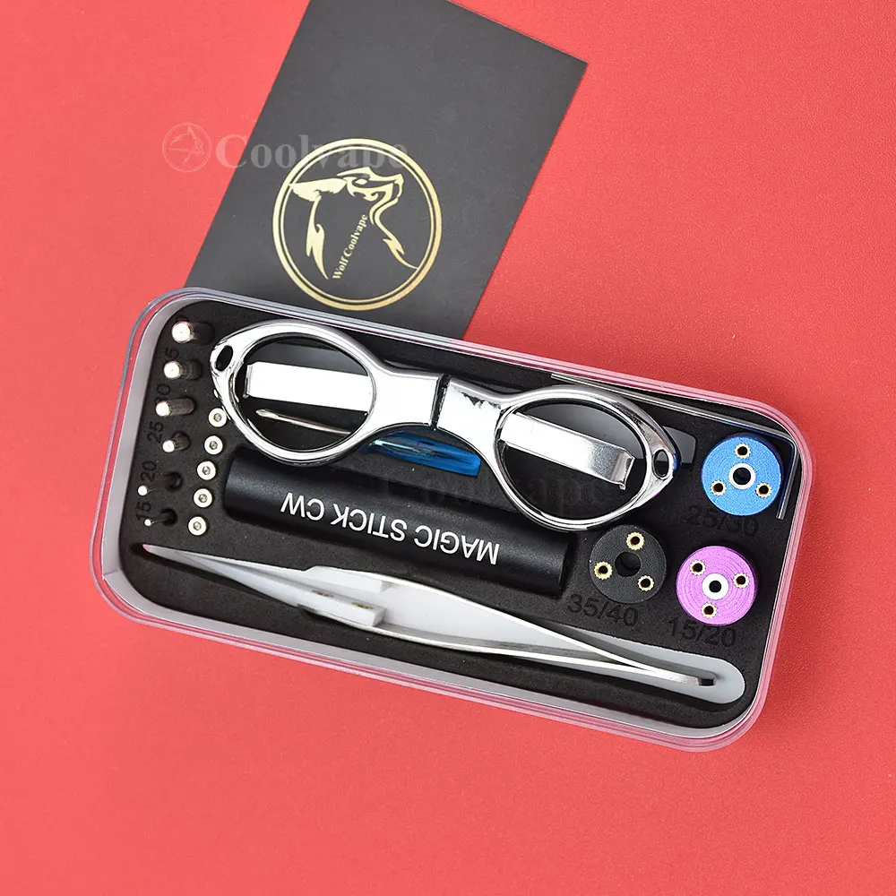 

rda rta Coil Jig Magic Stick Coiling Kit 6 Size in 1 Coil Jig Coiler Heating Wire Wick Tool For DIY RDA Atomizer mod