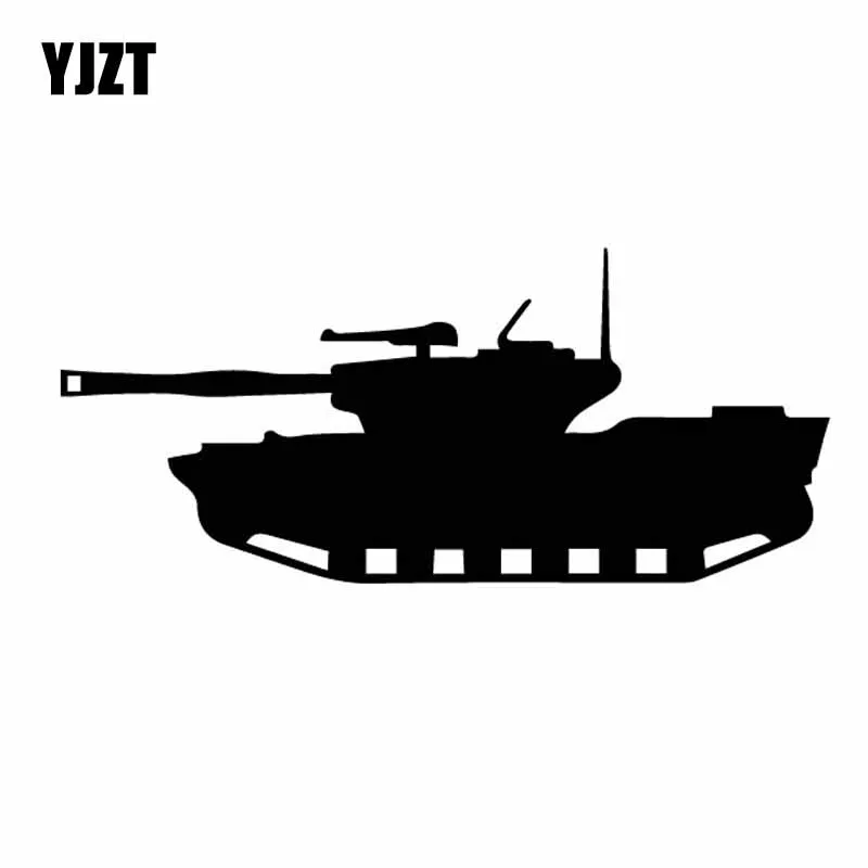 Yjzt 15.4Cm * 6.7Cm War Hell Buggy Advanced Tank Beautiful Shadow Vinly Decal Nice Car Sticker Cool Black/Silver C27-1232