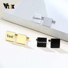 Vnox Men's Simple Square Cufflinks Stainless Steel Personalize Engrave Initial for Business Office Wedding Shirts Accessories Vnox Men's Simple Square Cufflinks Stainless Steel Personalize Engrave Initial for Business Office Wedding Shirts Accessories