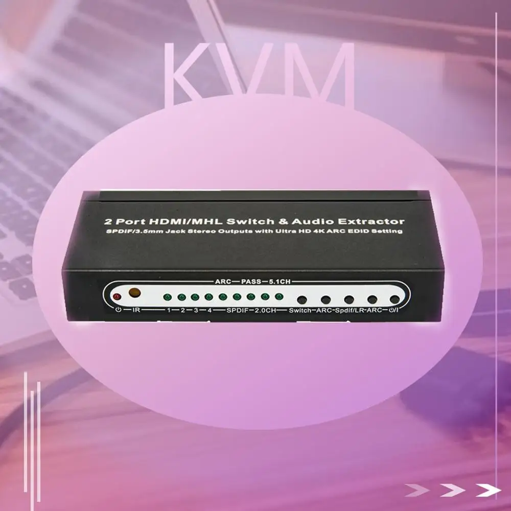Hdmi1.4 Four Input And One Output Switcher With Audio Separation Hdmi1.4 3D 4Kx2K Switcher Hdmi Splitter T-304D