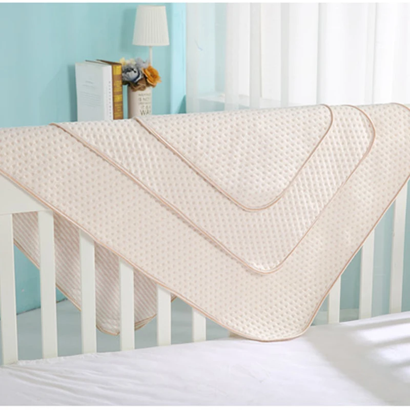 70x110cm Пеленальный коврик из органического хлопка+ Водонепроницаемый EVA слой Bebe Водонепроницаемый пеленальный коврик для пеленания мочи простыни для новорожденных - Цвет: 70x110cm