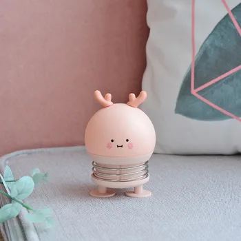 

Night Light Bedroom Gift Rechargable Cartoon Animal Home Cute Mini Led Practical Spring Press Bedside Decoration Help Sleep