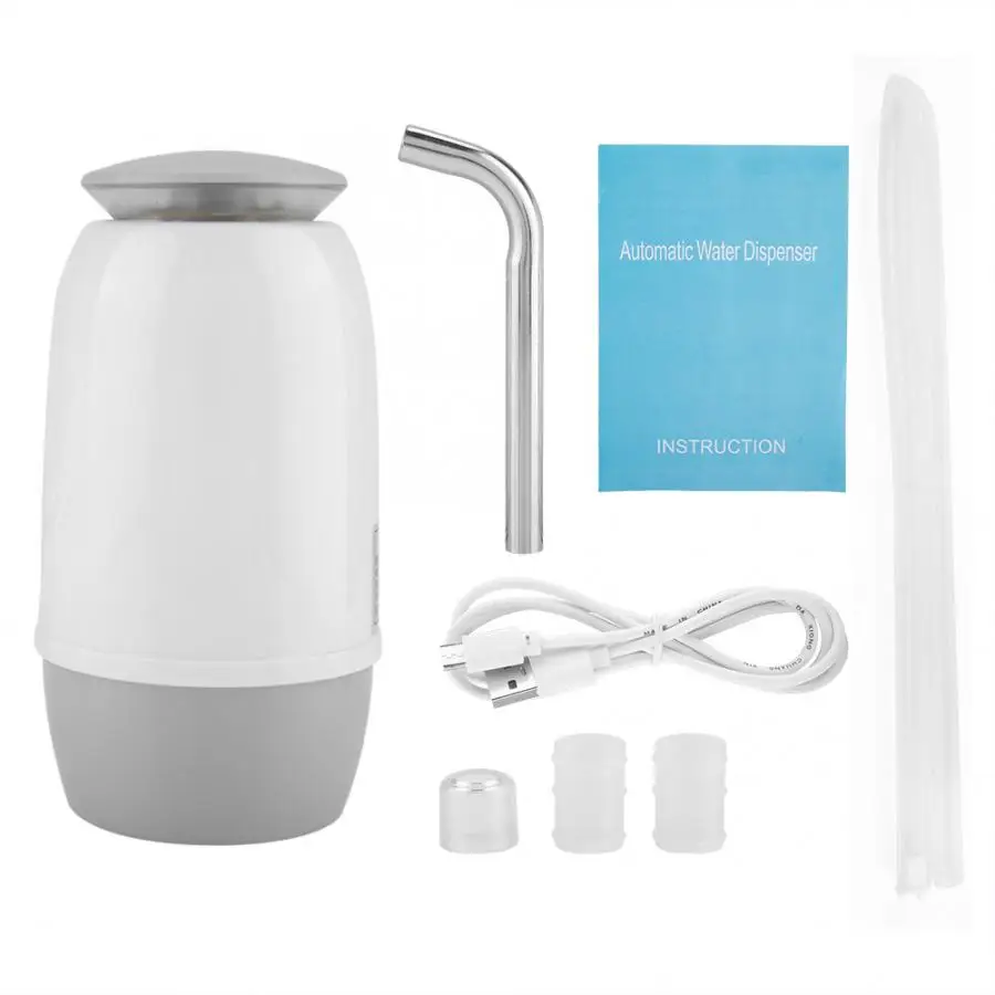 Portable USB Rechargeable Bottled Drinking Dual Water Pump Electric Dispenser for Home Outdoor Bottle |
