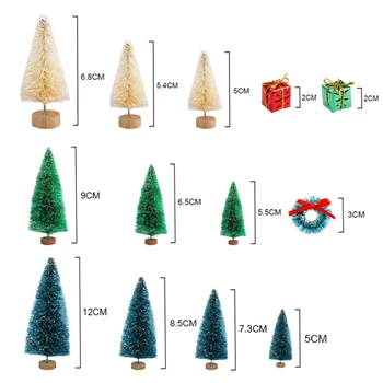 

For Christmas Trees Living room Bedroom Gorgeous Decor Set 56pcs Sisal