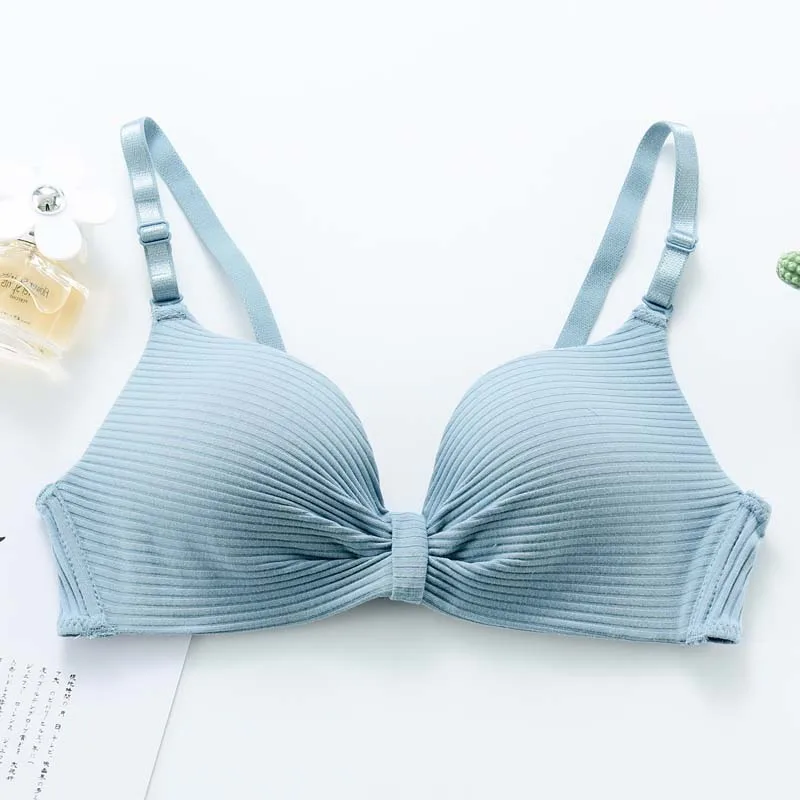 Roseheart, женский модный розовый, голубой, зеленый бюстгальтер без косточек, без косточек, для девушек, бюстгальтеры с глубоким v-образным вырезом, нижнее белье, чашечки A B, женский бюстгальтер