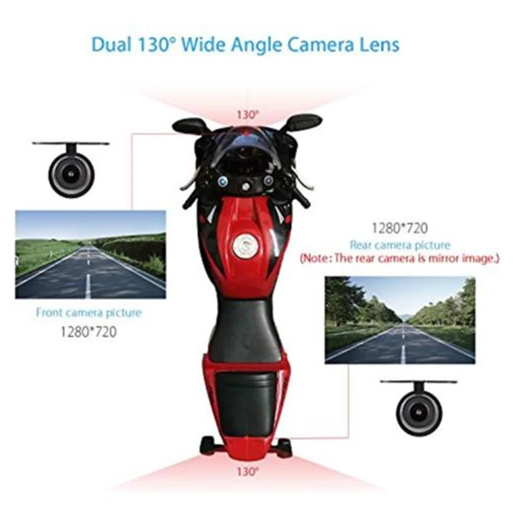 1 Set DV188 Action Camera Motorcycle FHD 1080P DVR Camcorder 2.7 Inch LCD Video Recorder 130° 2 Waterproof Camera Multi-language