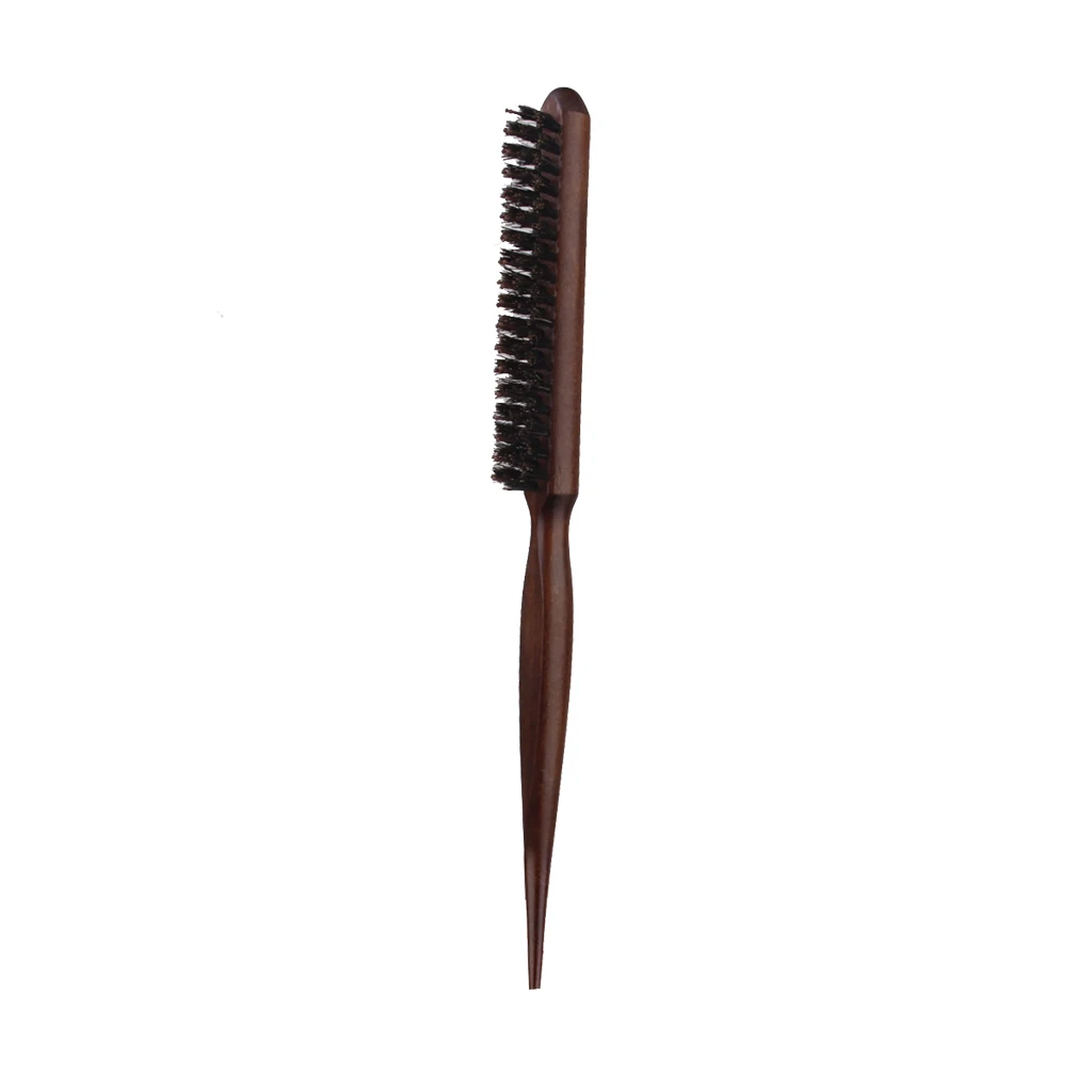 For Each Wooden Handle 3 Rows Of Bristle Hair Comb Brush Hairdresser Hairbrush Tool