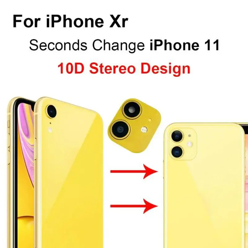 Модифицированная наклейка для объектива камеры сменная крышка IPhone XR X R 11 защита