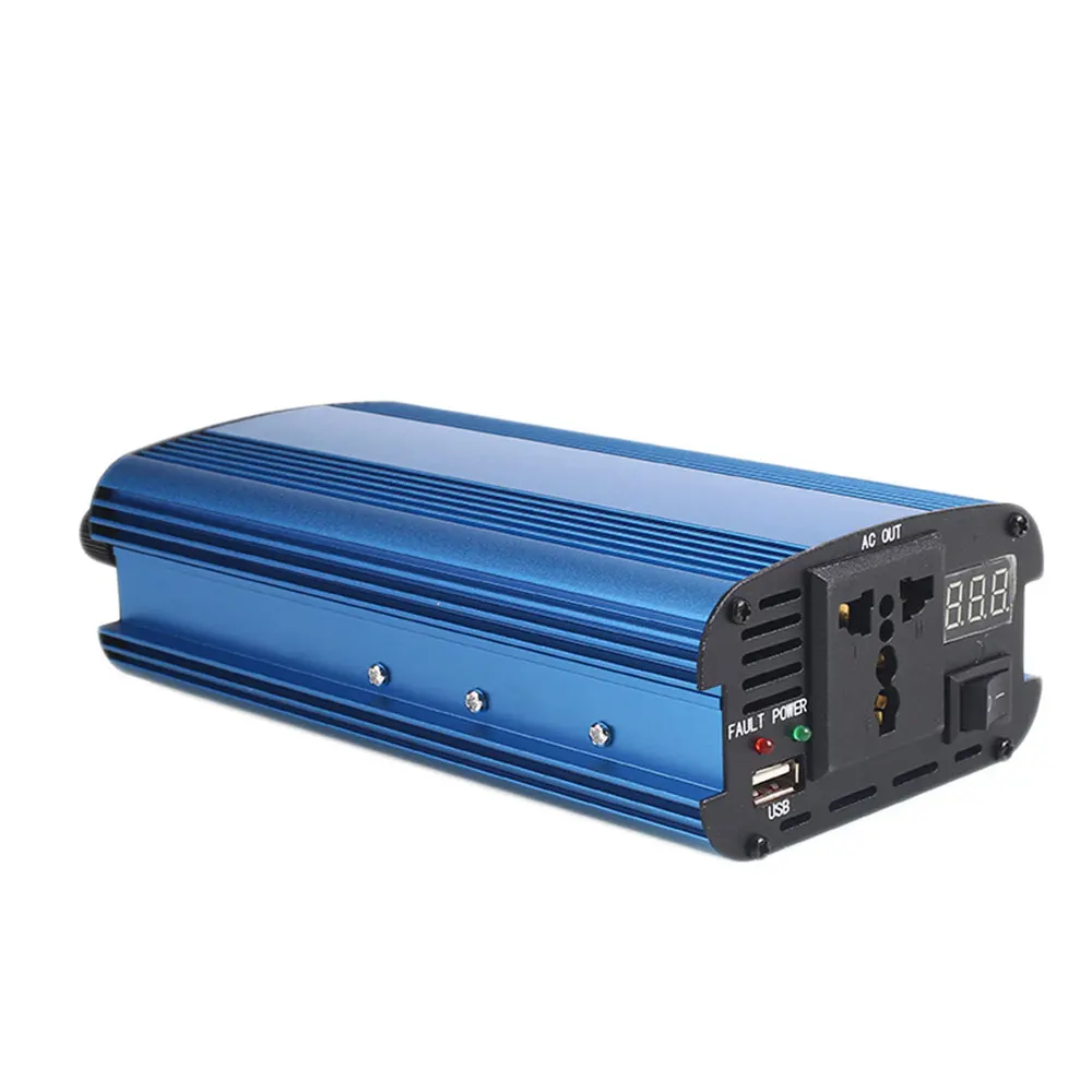 Vehemo DC24V к AC220V 1600 Вт пиковый автоматический Инвертор солнечной энергии инвертор Открытый Портативный трансформатор алюминиевый сплав автомобильный инвертор