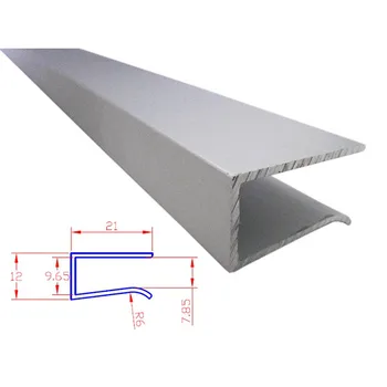 

LEDLUX BA0807 Raceway profile aluminum bar Led lighting board for shelf glass shelf 1 meter