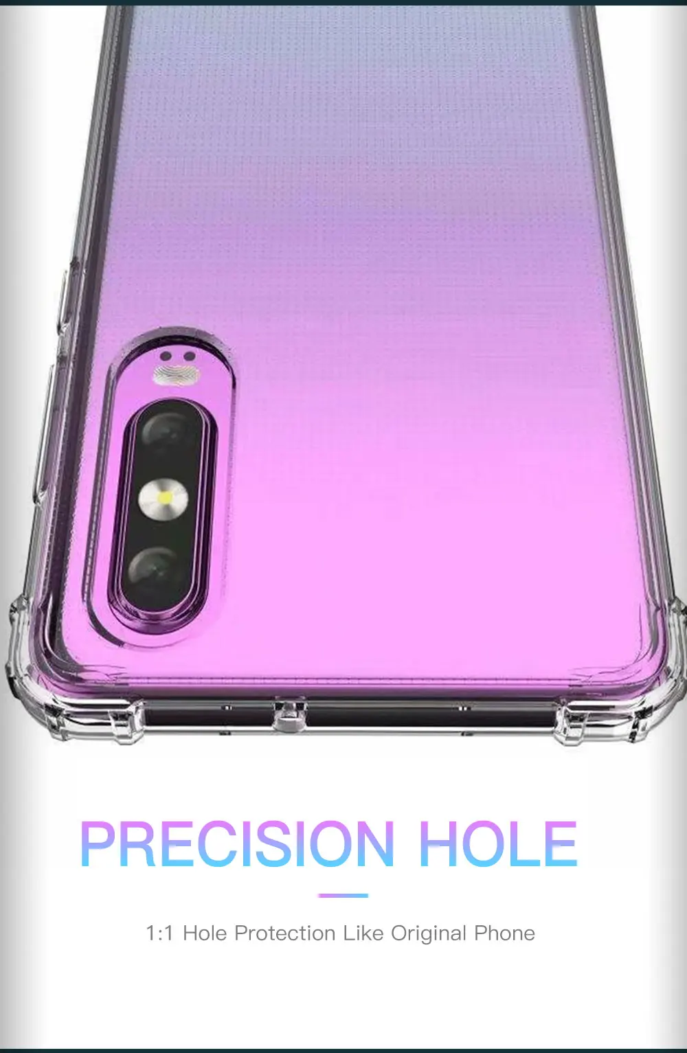 Роскошный противоударный чехол-подушка безопасности для huawei P10 P20 P30 Lite Plus Pro mate 10 20 Nova 3 3i 4 прозрачный мягкий кремний чехол 2