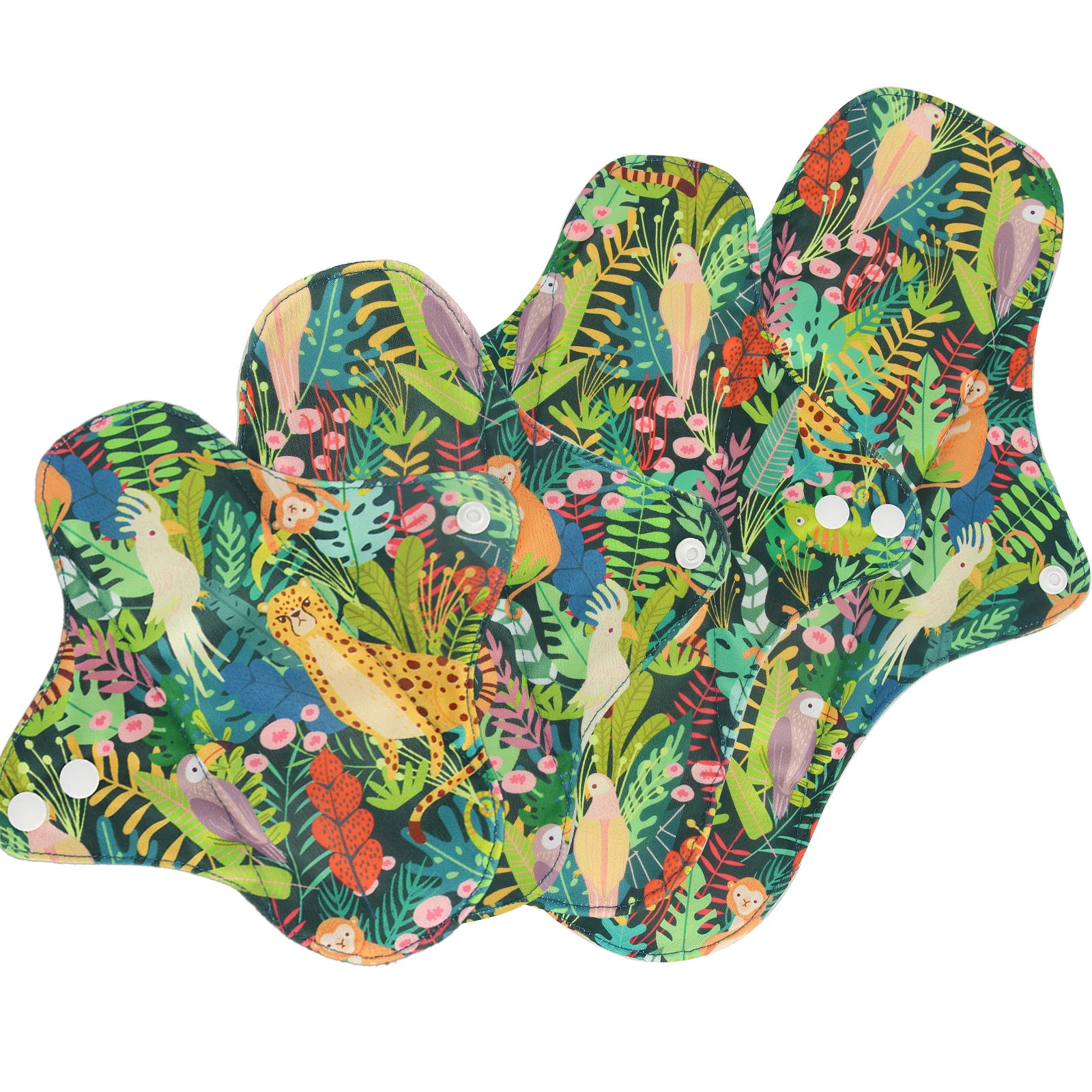 Menstrual Washable Sanitary Towel Absorbent Maternity Period Pads Reusable Charcoal Bamboo Cloth Menstrual Pad S-XL