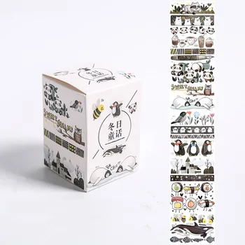 

Winter Panda Penguin Washi Tape Cute DIY Decoration Sticker Scrapbooking Diary Adhesive Masking Tape stationery school supply