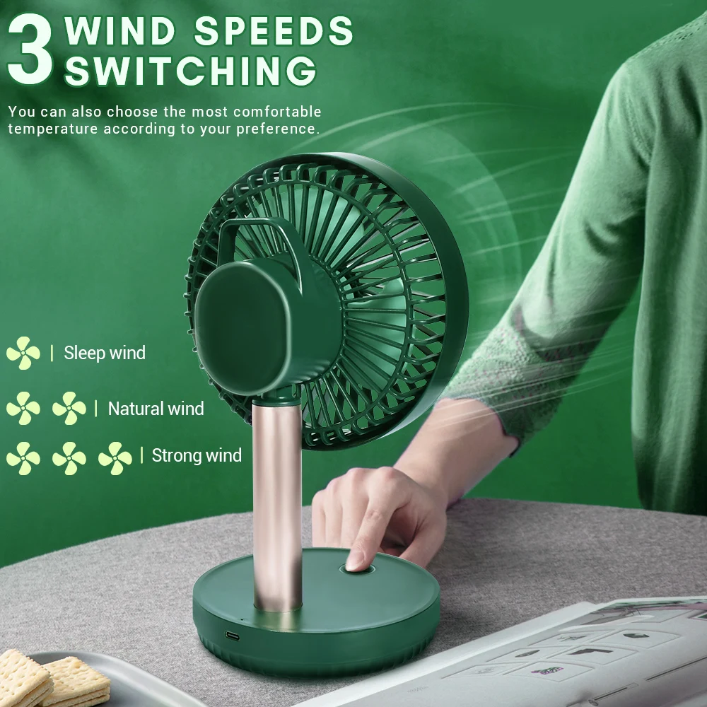 Buy portable mini desk fan usb rechargeable at best price in Pakistan Arish