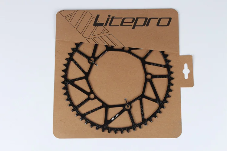 Litepro 130 BCD 48T 50T 52T 54T 56T 58T цепное кольцо 8 9 10 скоростной полый сплав однодисковый цепной колесо дорожный складной велосипедный цепной круг - Цвет: 56T