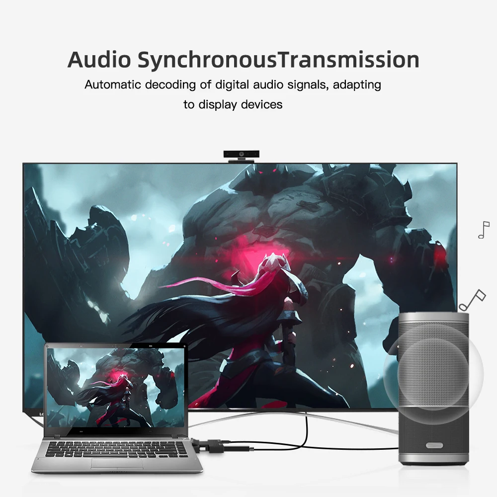 Преобразователь из VGA в HDMI VGA адаптер с видео выходом 1080P HD 3,5 мм AUX аудио порт для ПК ноутбук конвертер проектора