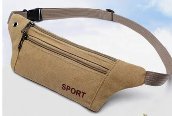 

Wholesale 10ps/Lot SPORT Waist Canvas Bodypacks Men And Women Outdoor Multi Function Running Bodypacks Women Wallet Mobile Bags
