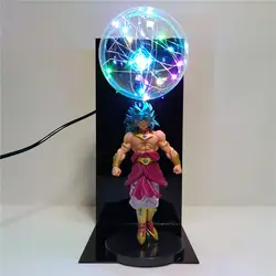 Dragon Ball Z фигурки Broly светодиодный настольная лампа аниме Жемчуг дракона Супер Saiyan Broly DIY Lampara для детей Рождественская игрушка, подарок