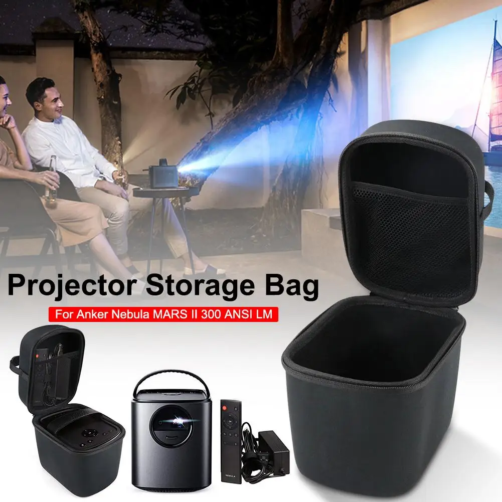 

AABB-Portable Storage Bag Shockproof Box Hard Travel Case For Anker Nebula Mars/Mars Ii 300 Ansi Lm Portable Projector