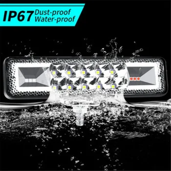 

48W Universal 12V/24V Linear Multicolor LED Work Light Off-Road Vehicle Modified Spotlight