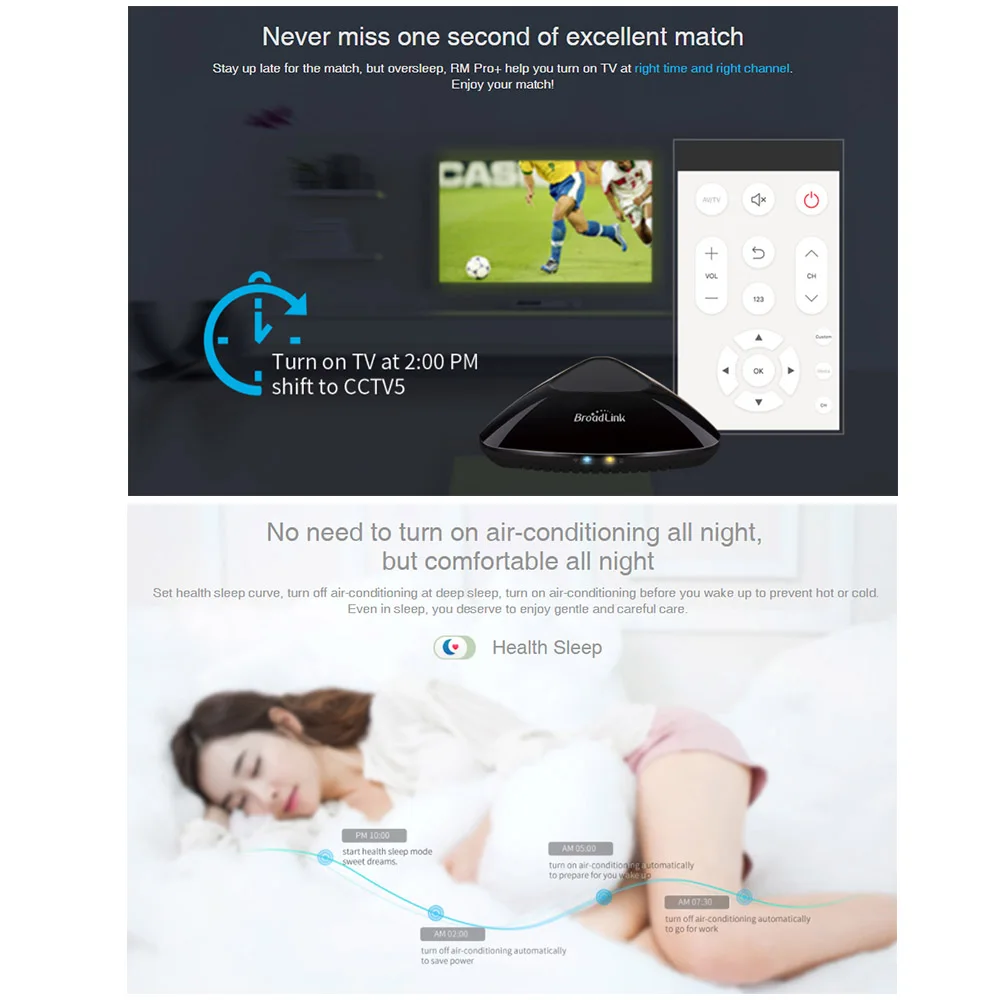 New Broadlink RM Pro+ RM33 RM Mini Smart Home Automation WIFI IR RF 4G Universal Controller 2.4GHz for iOS Android