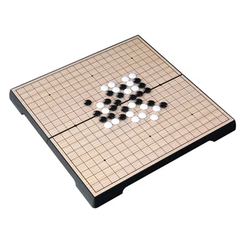 

Chinese Old Board Game Checker Folding Table Magnetic Go Chess Set Portable Gift VJ-Drop