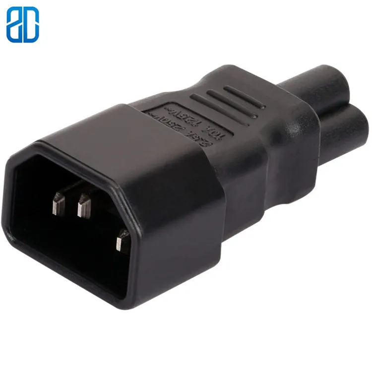 C14-C5 IEC 320 C14 для C5 адаптер переменного тока, IEC переменного тока 3-полюсный мужской Микки Мышь переменного тока 3-полюсный женский Мощность адаптер конвертер