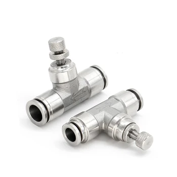 

Throttle Valve SA 4-12mm Air Flow Speed Control Valve 304 Stainless Steel Tube Water Hose Pneumatic Quick Push In Fittings