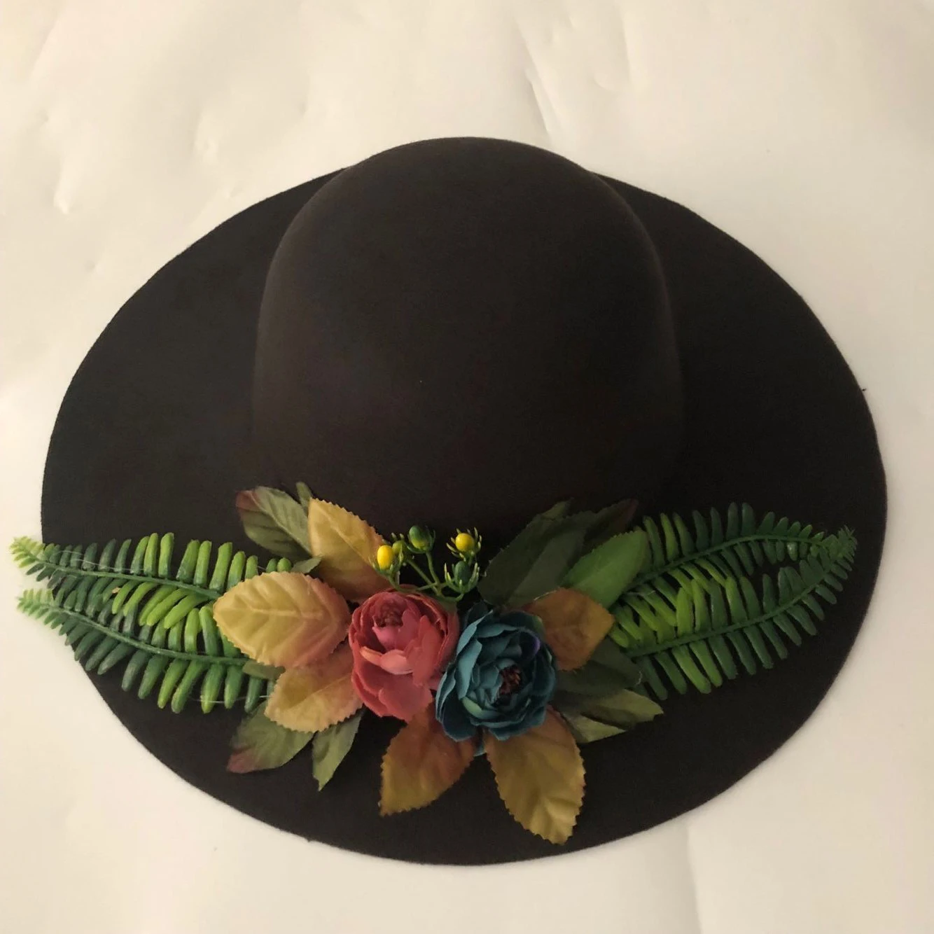Black 2 ZJBECHAHMU/Зимние Модные Новые однотонные шерстяные теплые винтажные элегантные фетровые шляпы для женщин и девочек, весенние уличные праздничные Свадебные шляпы - Цвет: Black 2
