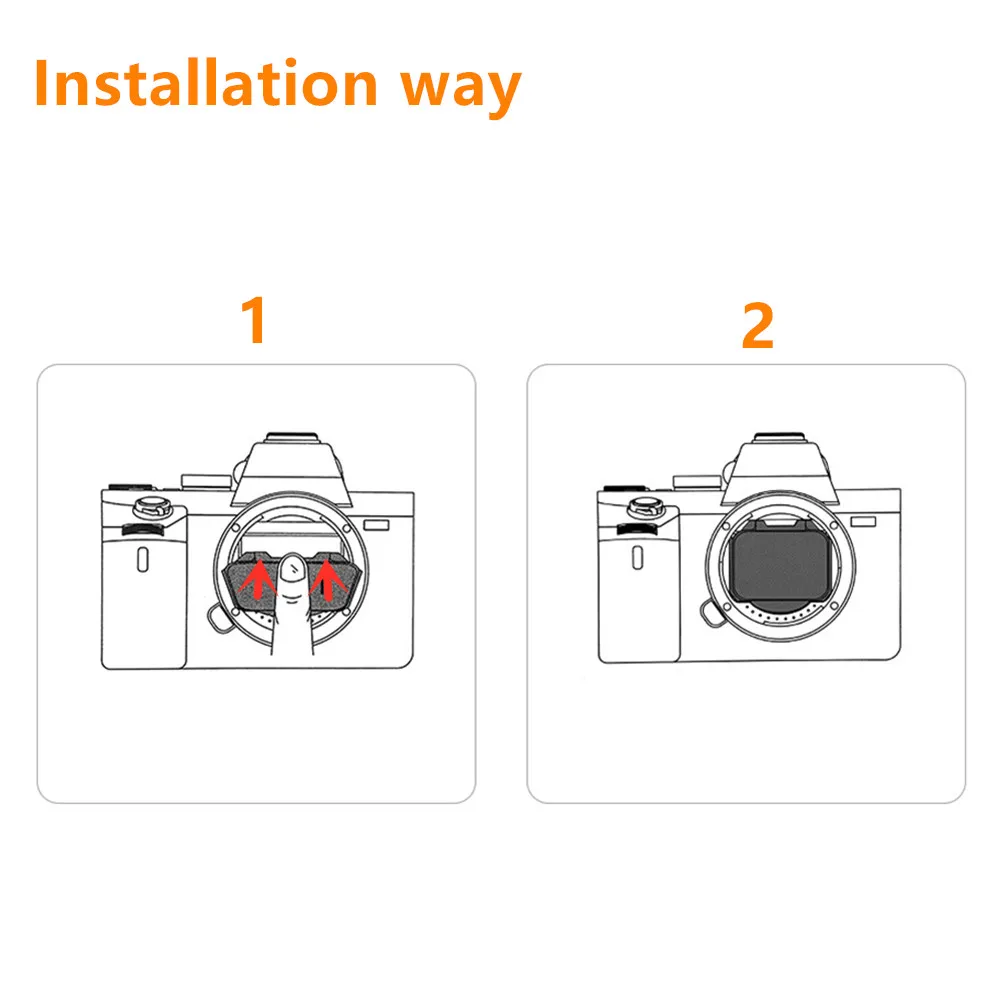Clip-in CMOS Lens Filter MC UV ND8 ND16 ND32 ND64 ND1000 Night Filter for Sony A7R II III IV A7S II A7II III A9 Camera Clip in 6