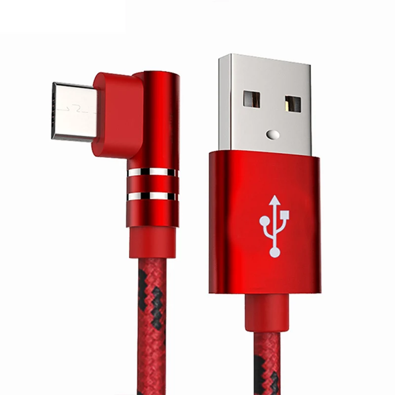 

1M 2A Nylon Braided Extension Cord USB Type C Quick Charging Cable Data Line For Android System for Xiaomi Samsung Huawei