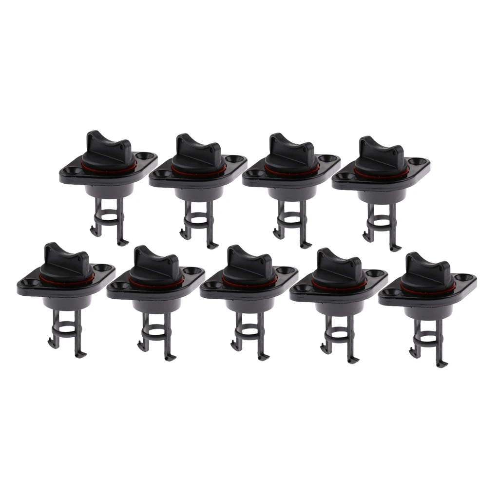 9x Marine Boat Canoe Nylon Fiber Drain Plug Replacement Fits 25mm