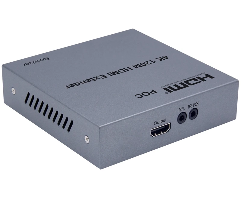 POC 4K HDMI удлинитель 120 м по RJ45 Ethernet Cat5e Cat6 один сетевой кабель удлинитель TX передатчик приемник ТВ петля-выход
