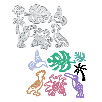 

YaMinSanNiO Birds Metal Cutting Dies Leaves Flower DIY Etched Dies Craft Paper Card Making Scrapbooking Embossing New 2019