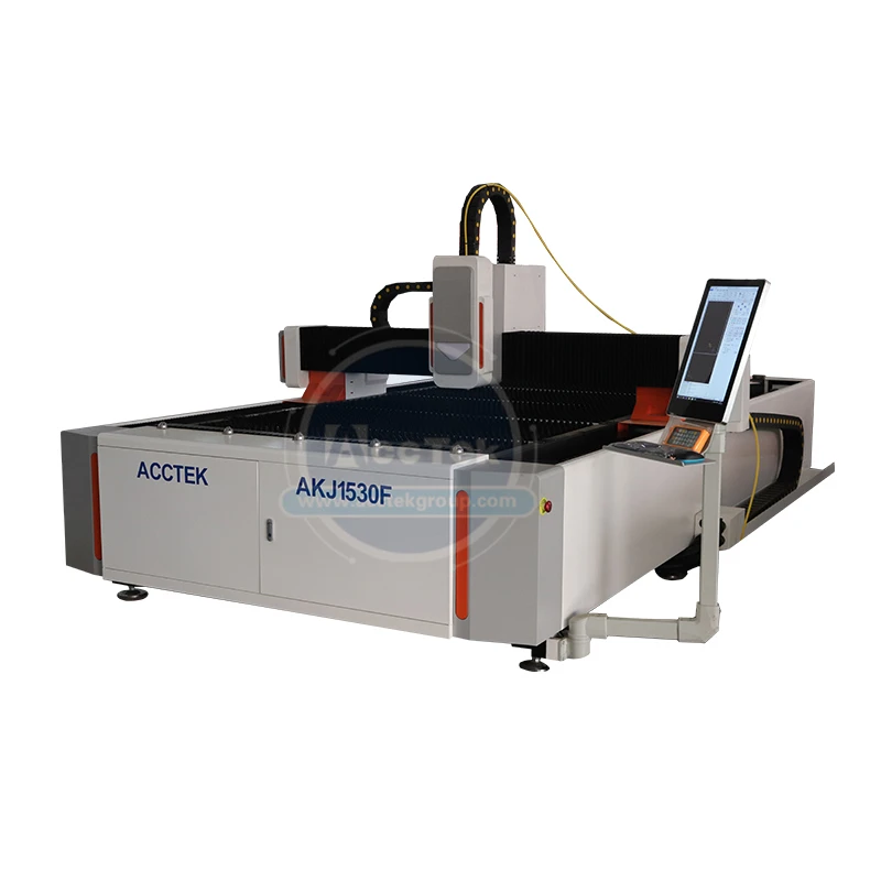 

High accuracy fiber laser equipment metal sheet metal tube laser cutting machine AKJ1530F
