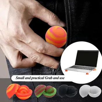 

4pcs/Set Laptop Cooling Pads Ball Cooler Universal Practical Notebook Skidproof Feet Heat Reduction Cooler Stand Holder