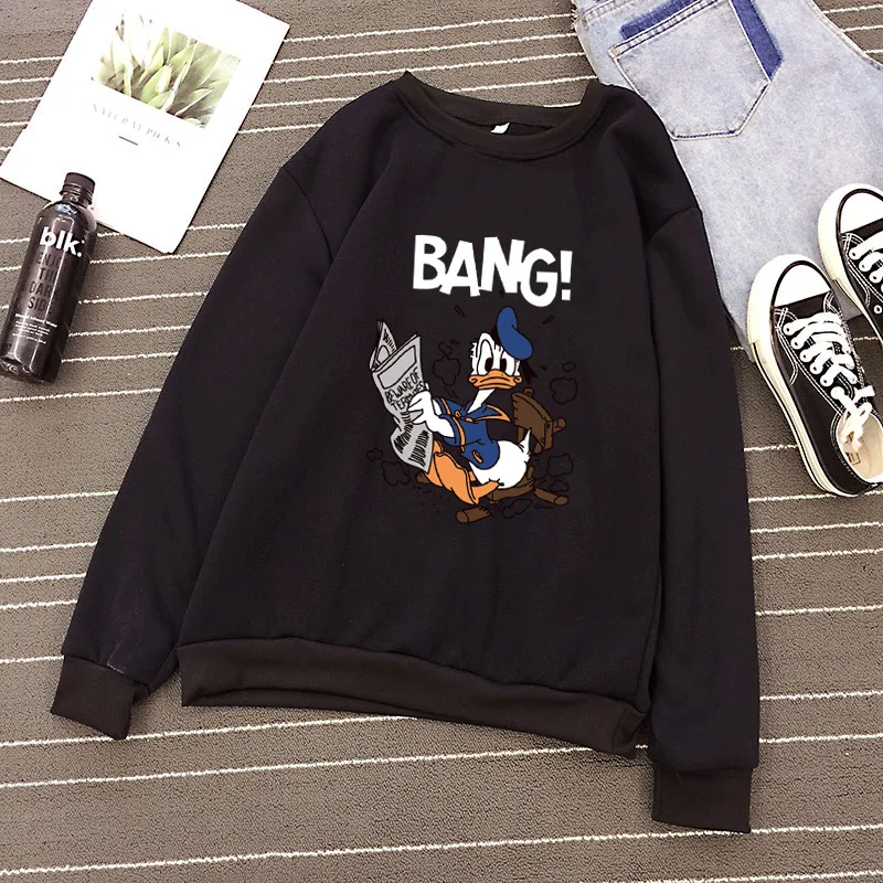 p49 2019 New Social Hoodies For Girls and boys Character duck Tops Women's Sweatshirt Long-sleeved