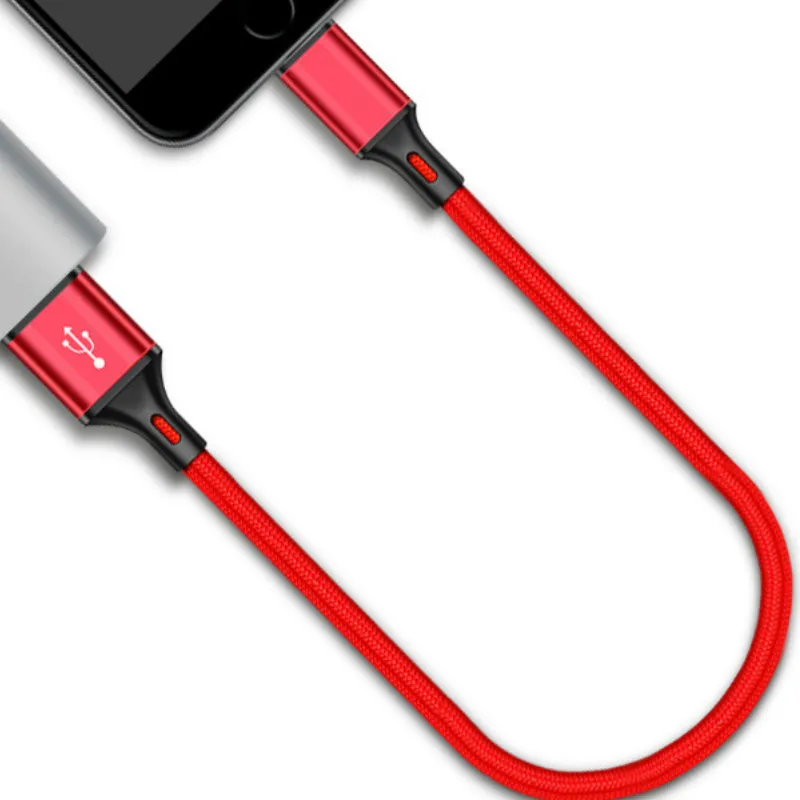 0,25 м для type C 8Pin Micro USB кабель для iPhone 8X7 6 6S Plus iOS 10 9 8 samsung Nokia USB кабели быстрой зарядки шнур