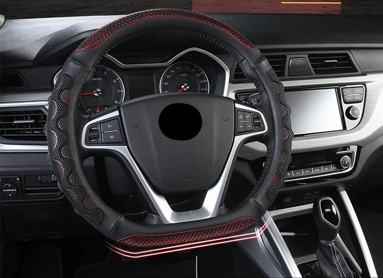 Модные 4 цвета прочная Оплетка на d-образном руле для VW GOLF 7 POLO JATTA Suzuki Swift Nissan Rogue