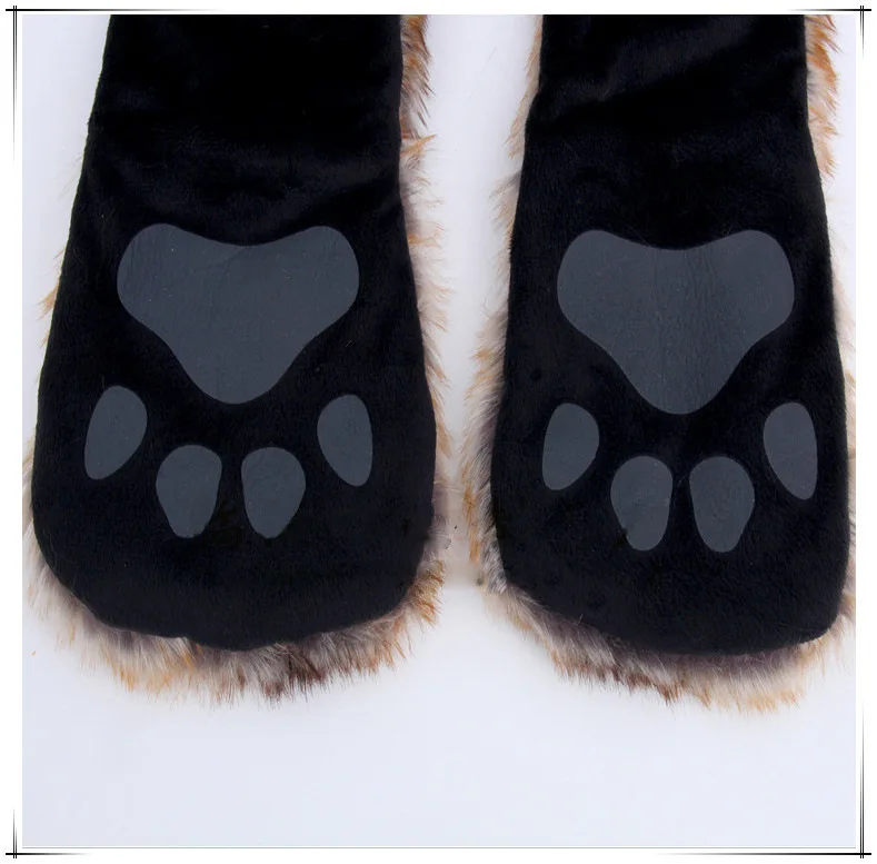 Hat women outwear faux winter hats for women Europe wind fashion hats scarves gloves fur hat red Wolf vestidos BCD695