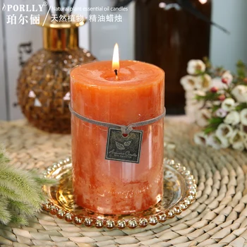 

Bulk Pedestal Candles Free Shipping Perfume Romantic Soy Wax Candle Aroma Aromatherapy Candele Profumate Party Supplies EA60LZ