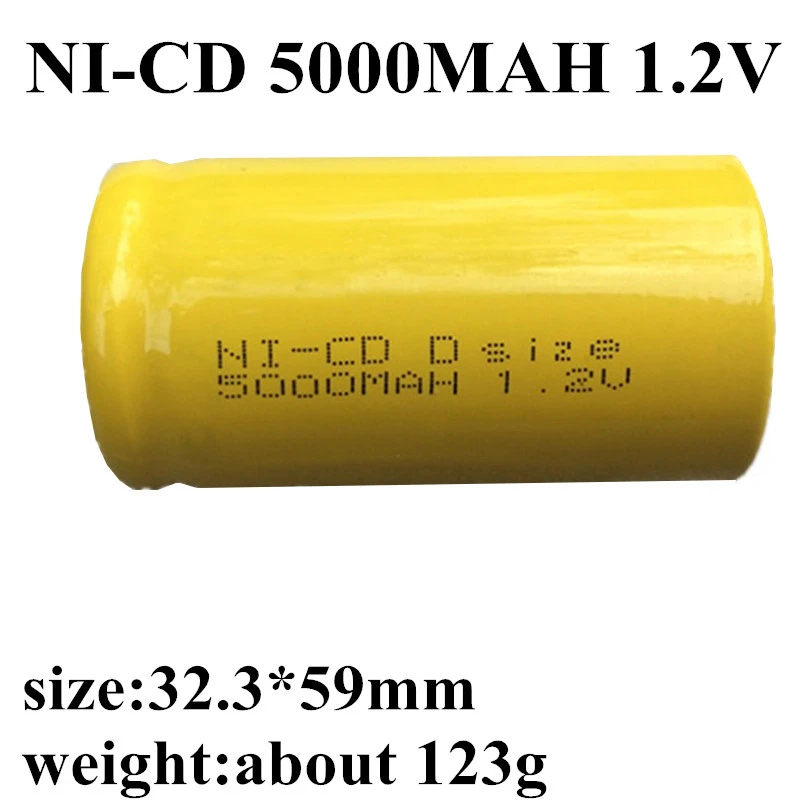 Batería personalizada de níquel alta temperatura y temperatura, D, CD, luz de emergencia de 4500MAH y 1,2 V|Baterías recargables| - AliExpress