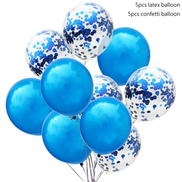 Йориу латексный шар свадьба с днем рождения конфетти для воздушного шара воздушные шары из фольги День рождения украшения Дети взрослый ребенок душ мальчик - Цвет: Blue Set 1