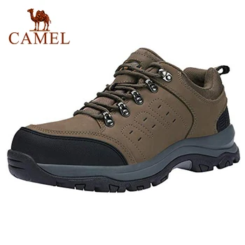 

CAMEL Men Hiking Shoes Leather Upper Spring Durable Anti-Slip Waterproof Outdoor Mountain Climbing Trekking Shoes Eur 40.5-46